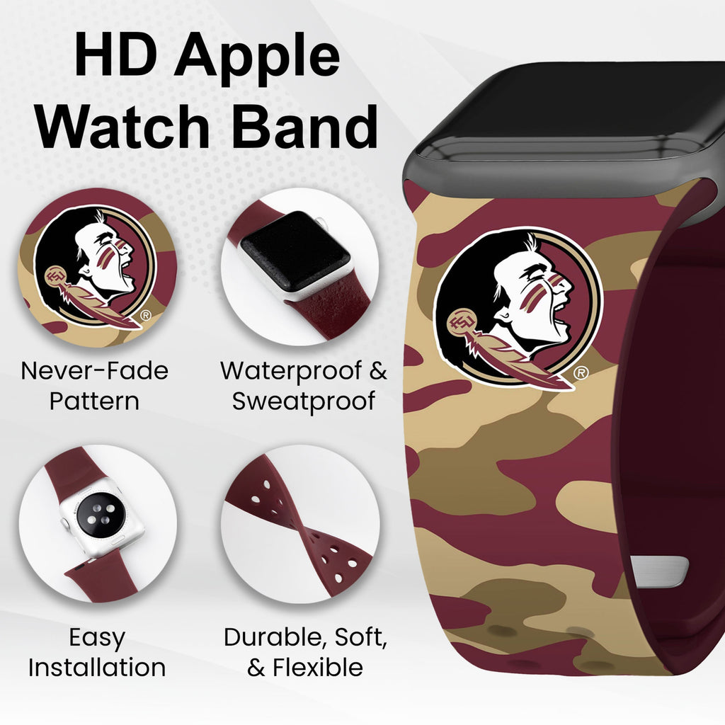 Florida State Seminoles HD Apple Watch Band