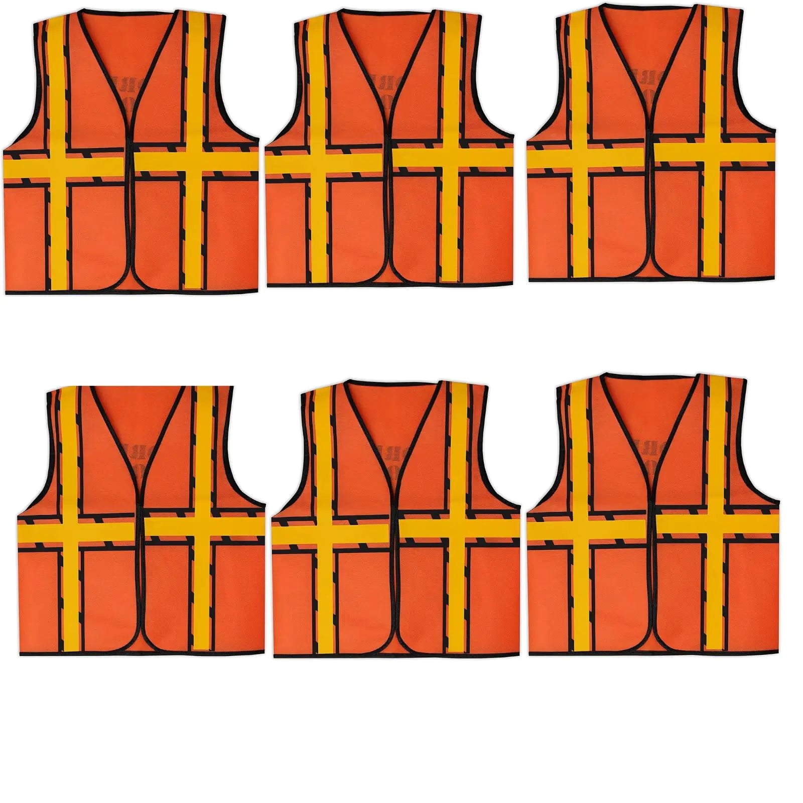 BULK PARADISE Non-Woven Kids Safety Vest - Maximum Safety and Versatile Fun - Kids Construction Vest-Safety Vest Kids Construction Vest Kids Kids Reflective Vest - Perfect for Parties Outdoor Play