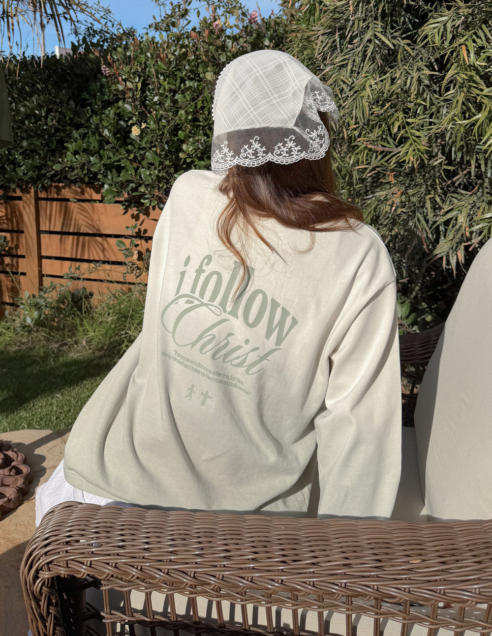 Follow Christ Long Sleeve Heavyweight Boxy Fit Graphic Tee
