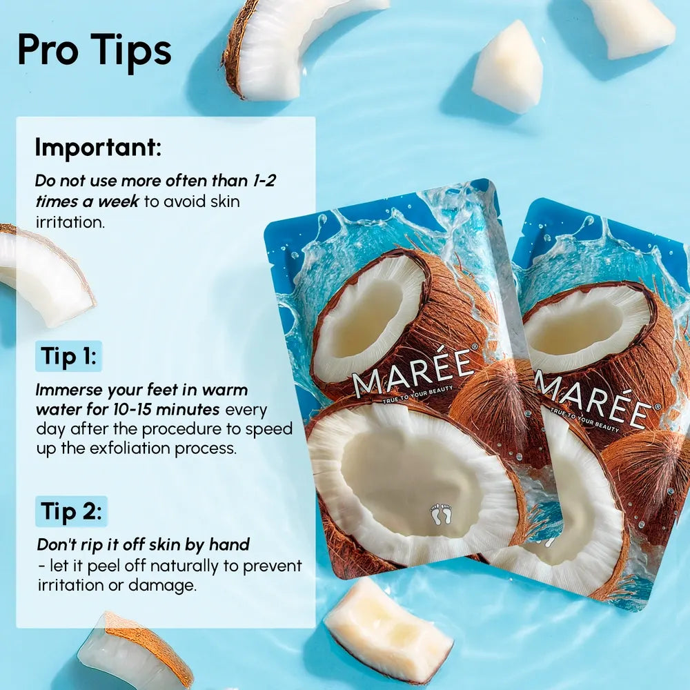 3-in-1 Coconut Oil Hydrating Foot Peel Mask for Smooth Feet - Image 7