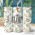 20oz stainless steel personalized Isaiah 60:1 travel tumbler with lid and straw