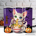 Kawaii Halloween Ramen Sphynx Cat 20oz Stainless Steel Tumbler