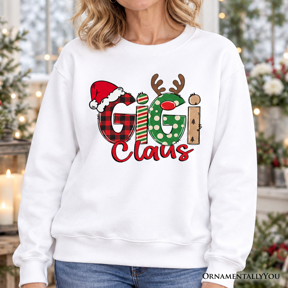 Gigi Claus Retro Christmas Sweatshirt, Matching Family Holiday Sweater