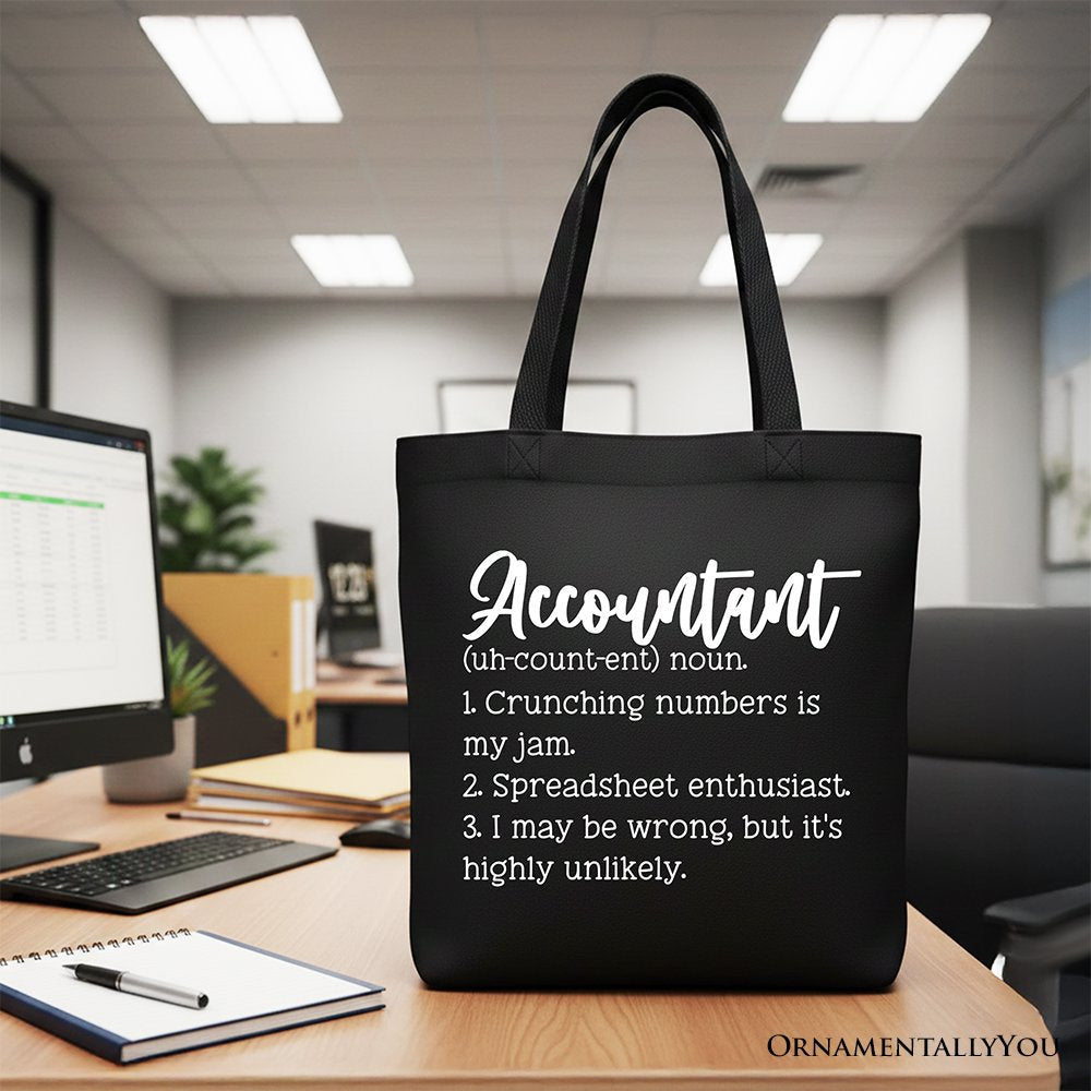 Accountant Definition Professional Canvas Tote Bag Gift