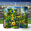 Brazil 2026 Soccer Global Championship 20oz Stainless Steel Tumbler