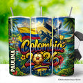 Colombia 2026 Soccer Global Championship 20oz Stainless Steel Tumbler