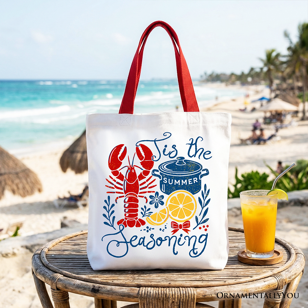 Crawfish Boil Season Retro Tote Bag, Funny Seafood Lover Gift