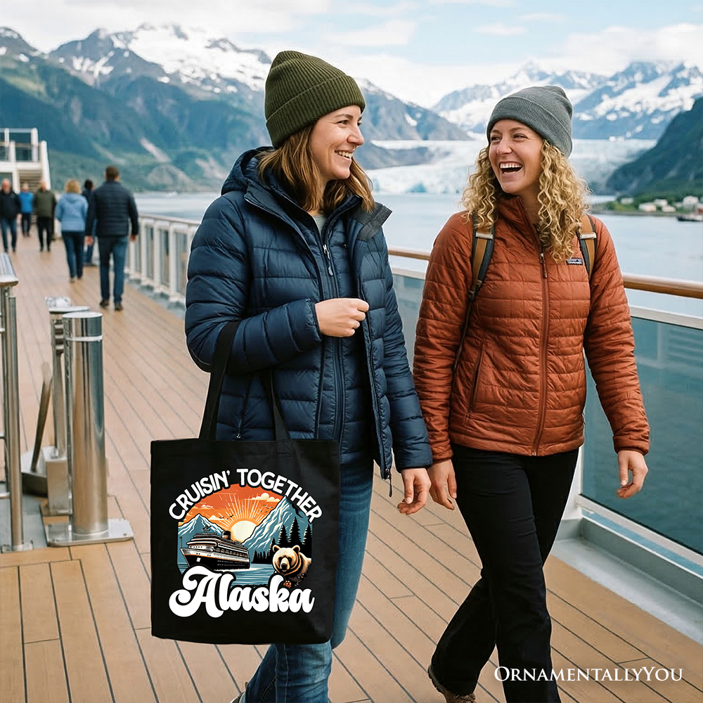 Cruisin' Together Alaska Tote Bag – Family Cruise Vacation Gift