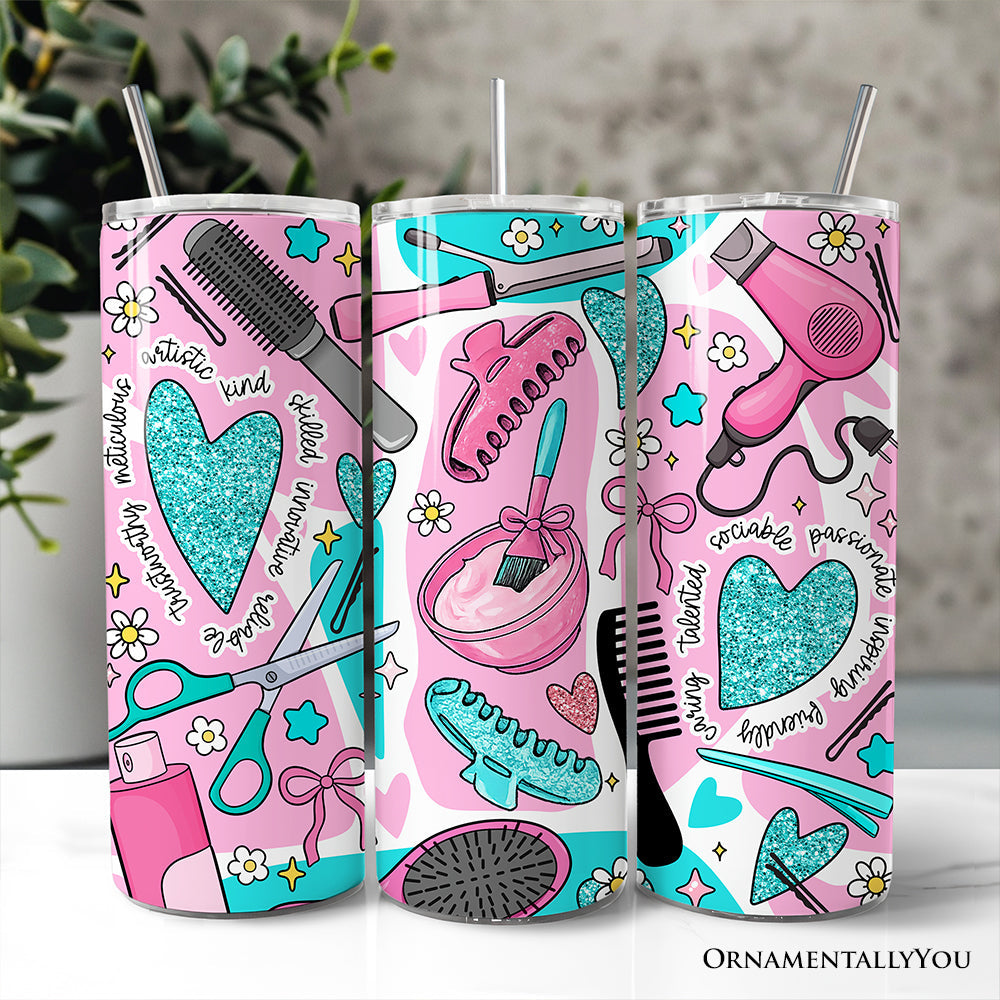 Hair Stylist Beauty Tools 20oz Tumbler, Salon Cosmetology Gift