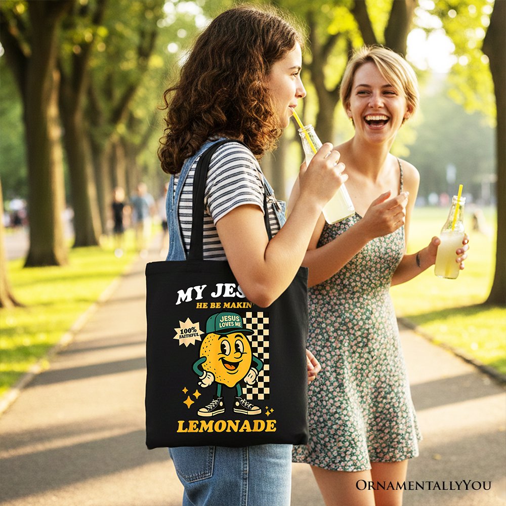 Life Gave Me Lemons Jesus Lemonade Tote Bag Funny Christian Gift