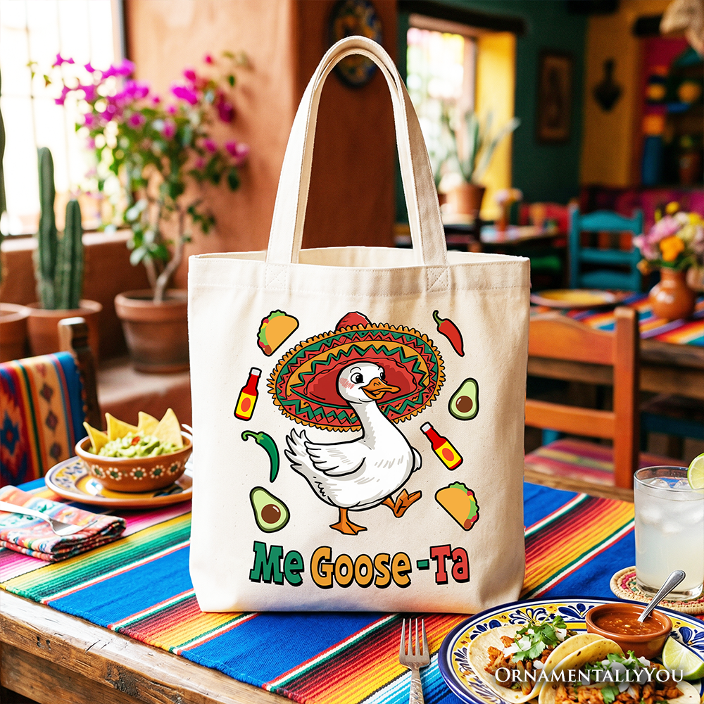 Me Goose-Ta Funny Tote Bag, Sombrero Goose Meme Gift Shopper