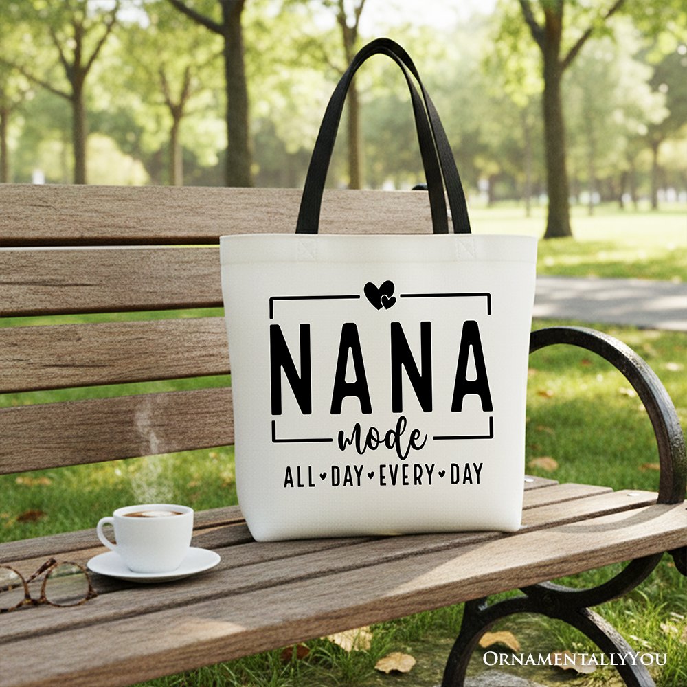Nana Mode Minimalist Canvas Tote Bag for Grandma