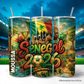 Senegal 2026 Soccer Cup 20oz Stainless Steel Tumbler, Fan Gift