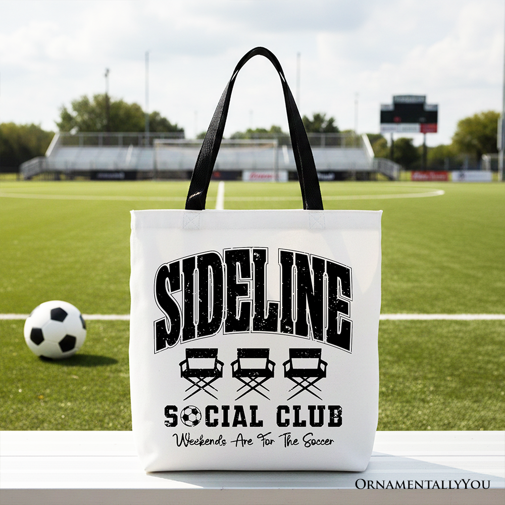 Sideline Social Club Soccer Tote Bag - Game Day Sports Gift