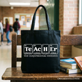 Periodic Table Teacher Tote Bag, Inspirational Educator Gift