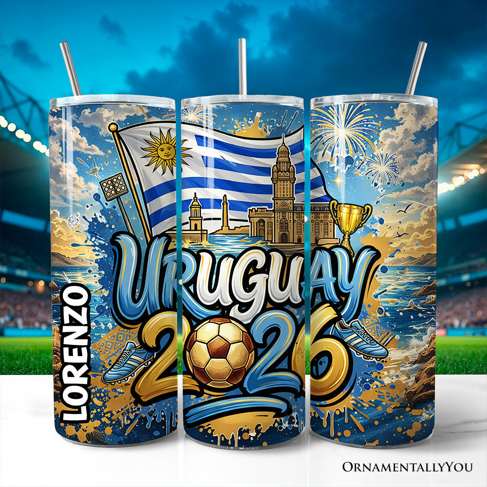 Uruguay 2026 Soccer Championship 20oz Stainless Steel Tumbler