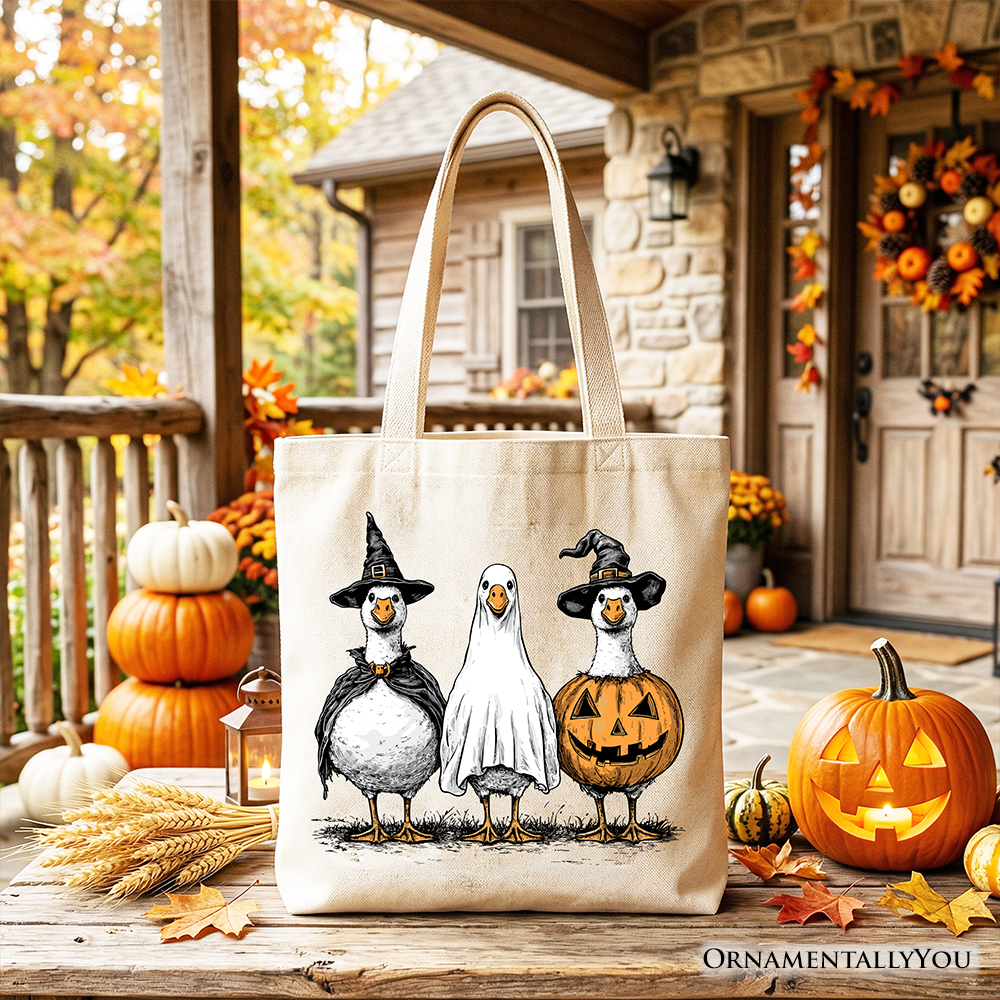 Haunting Honkers Goose Tote Bag Funny Halloween Costume Gift