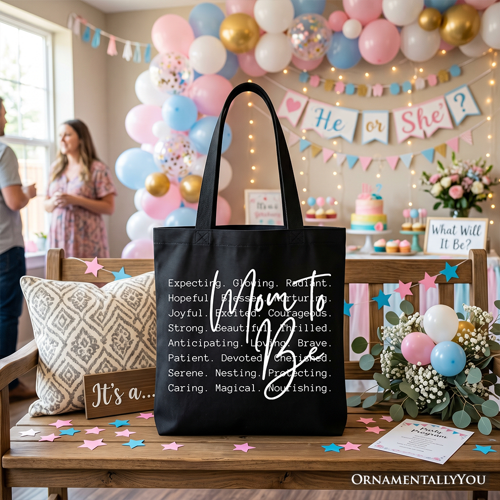 Future Mama Definition Pregnancy Announcement Canvas Tote Bag