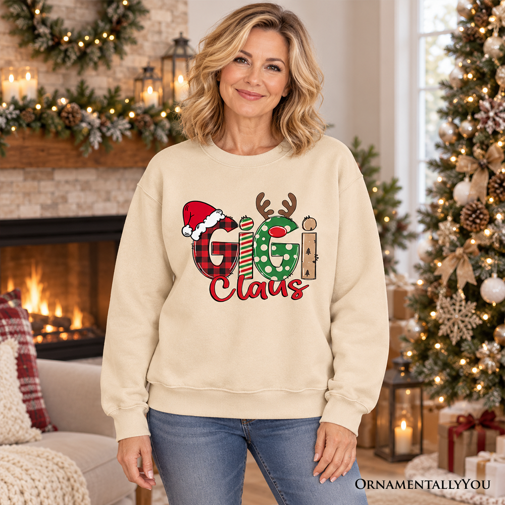 Gigi Claus Retro Christmas Sweatshirt, Matching Family Holiday Sweater