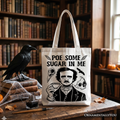 Edgar Allan Poe Tote Bag – Funny Dark Academia Literary Gift