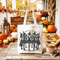 Girls Will Be Girls Canvas Tote Bag, Witchy Halloween Shopper