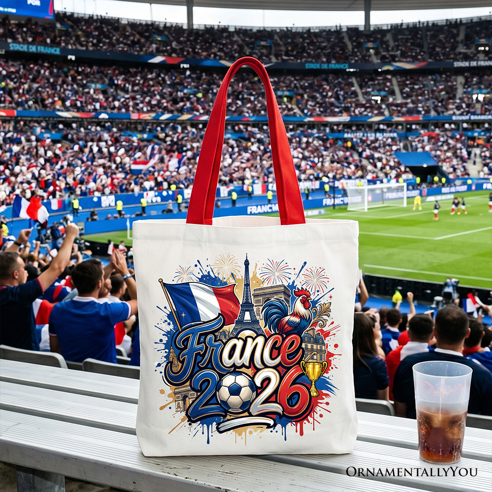 France 2026 Soccer Cup Global Championship Commemorative Tote Bag