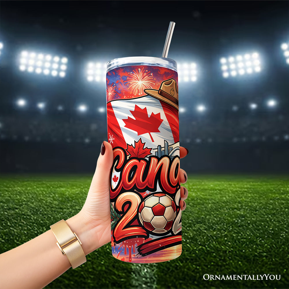 Canada 2026 Soccer Global Championship 20oz Stainless Steel Tumbler