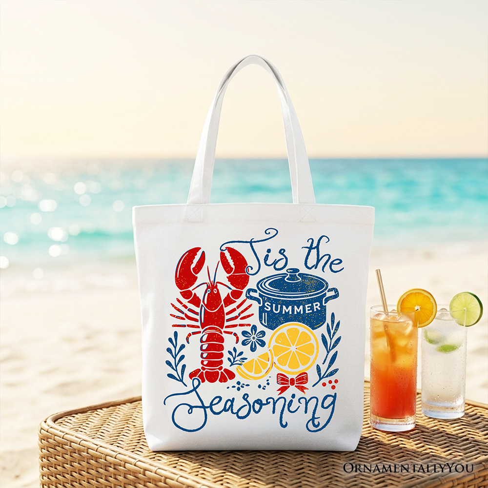 Crawfish Boil Season Retro Tote Bag, Funny Seafood Lover Gift