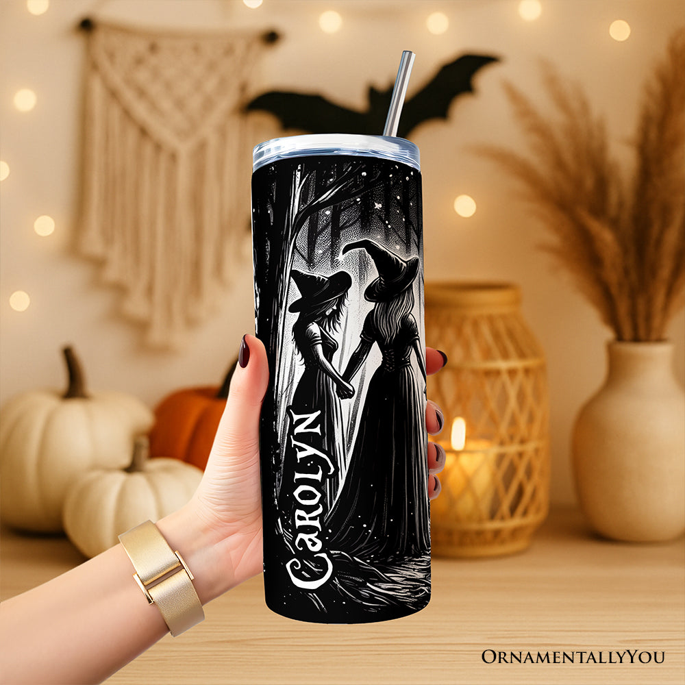 Personalized Spooky Witch Coven 20oz Travel Tumbler with Straw