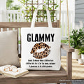 Glammy Leopard Lips Canvas Tote Bag, Whimsical Coquette Shopper