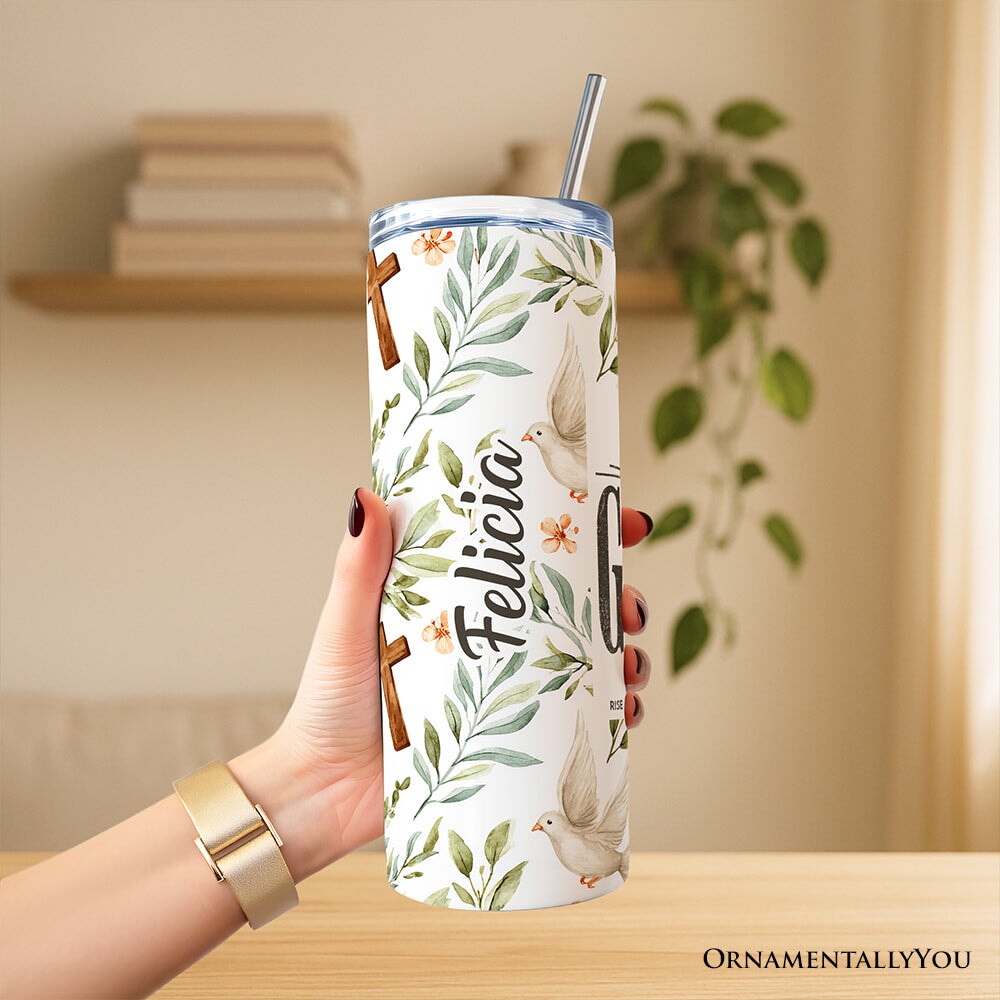 Isaiah 60:1 Personalized 20oz Stainless Steel Faith Travel Tumbler