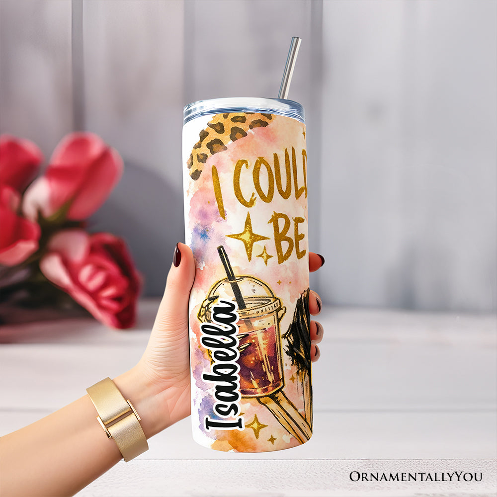 I Could Be Meaner 20oz Stainless Steel Tumbler, Sarcastic Skeleton