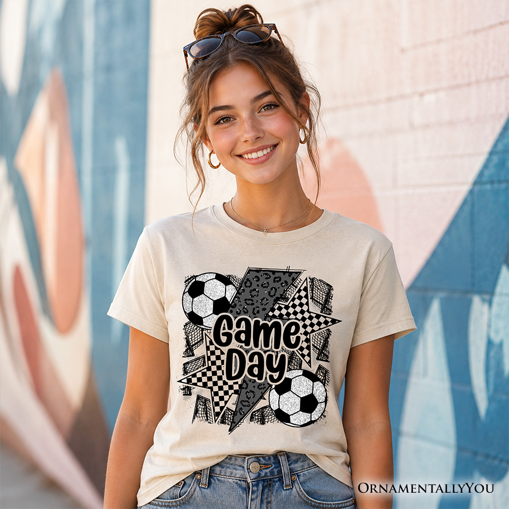 Kids Soccer Game Day T-Shirt, Coquette Sports Youth Graphic Tee