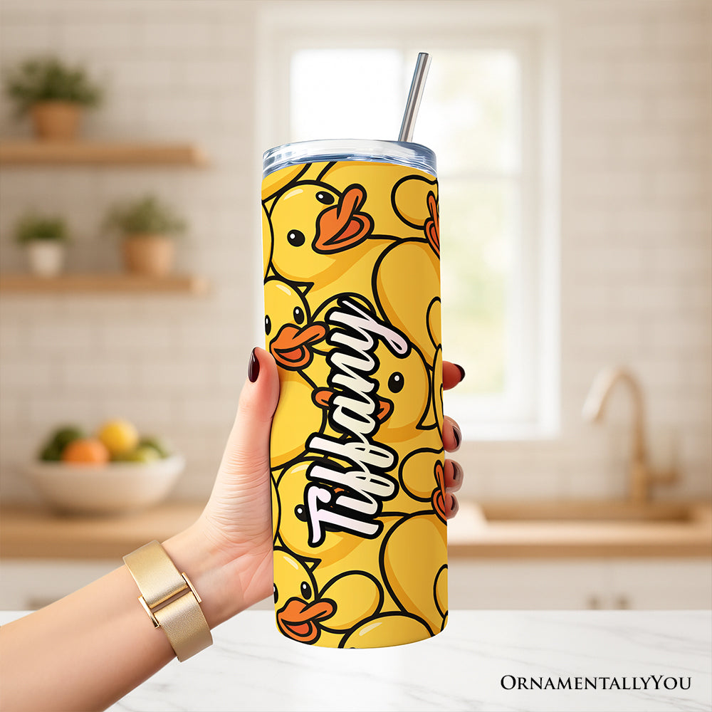 Personalized Rubber Ducky 20oz Stainless Steel Travel Tumbler