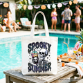 Spooky Summer Skeleton Tote Bag, Funny Horror Fan Gift