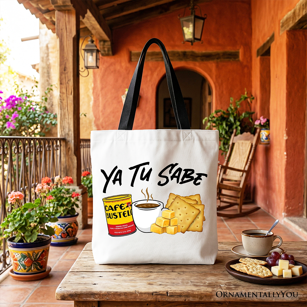 Tu Sabe Café Queso and Galleta Tote Bag, Latin Coffee Gift