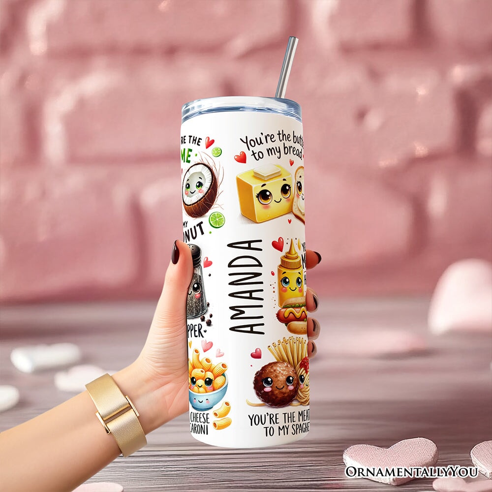 Funny Food Pun Soulmates 20oz Tumbler, Romantic Gift for Couples