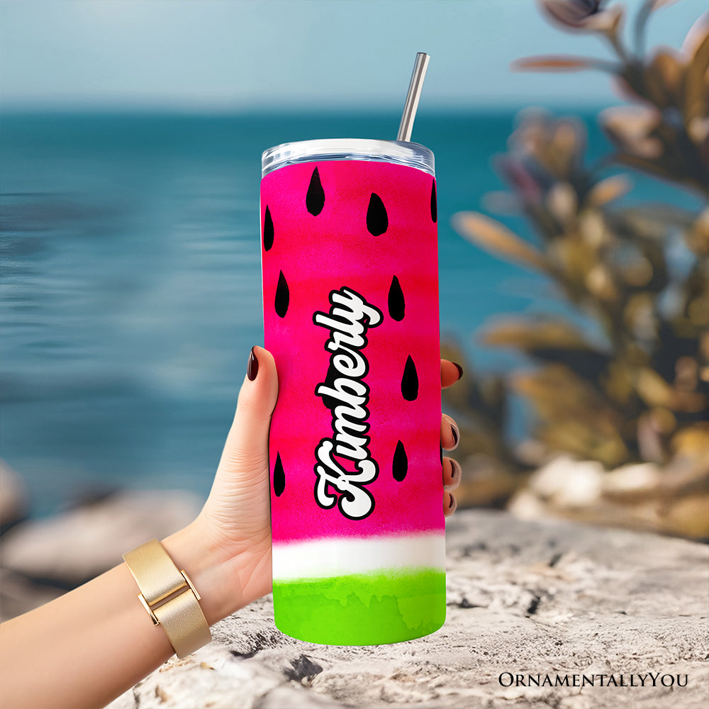 Watermelon Slice Pattern 20oz Stainless Steel Travel Tumbler