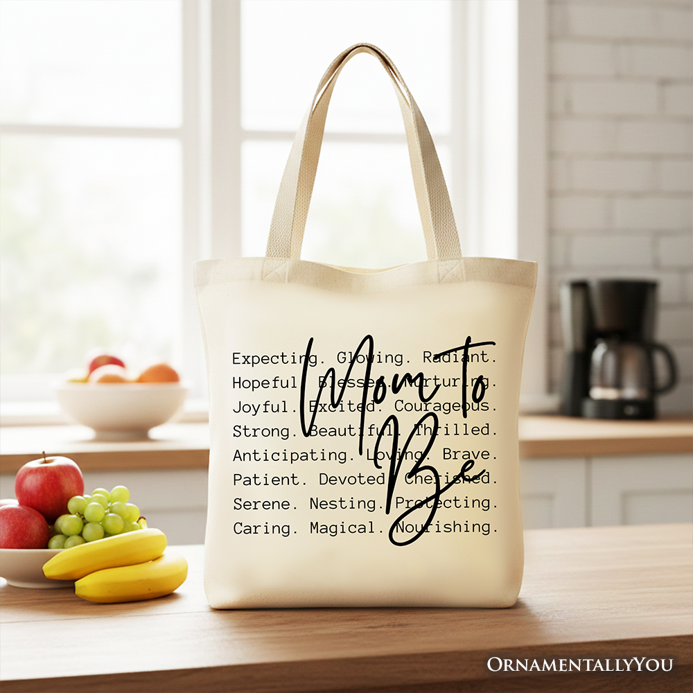 Future Mama Definition Pregnancy Announcement Canvas Tote Bag