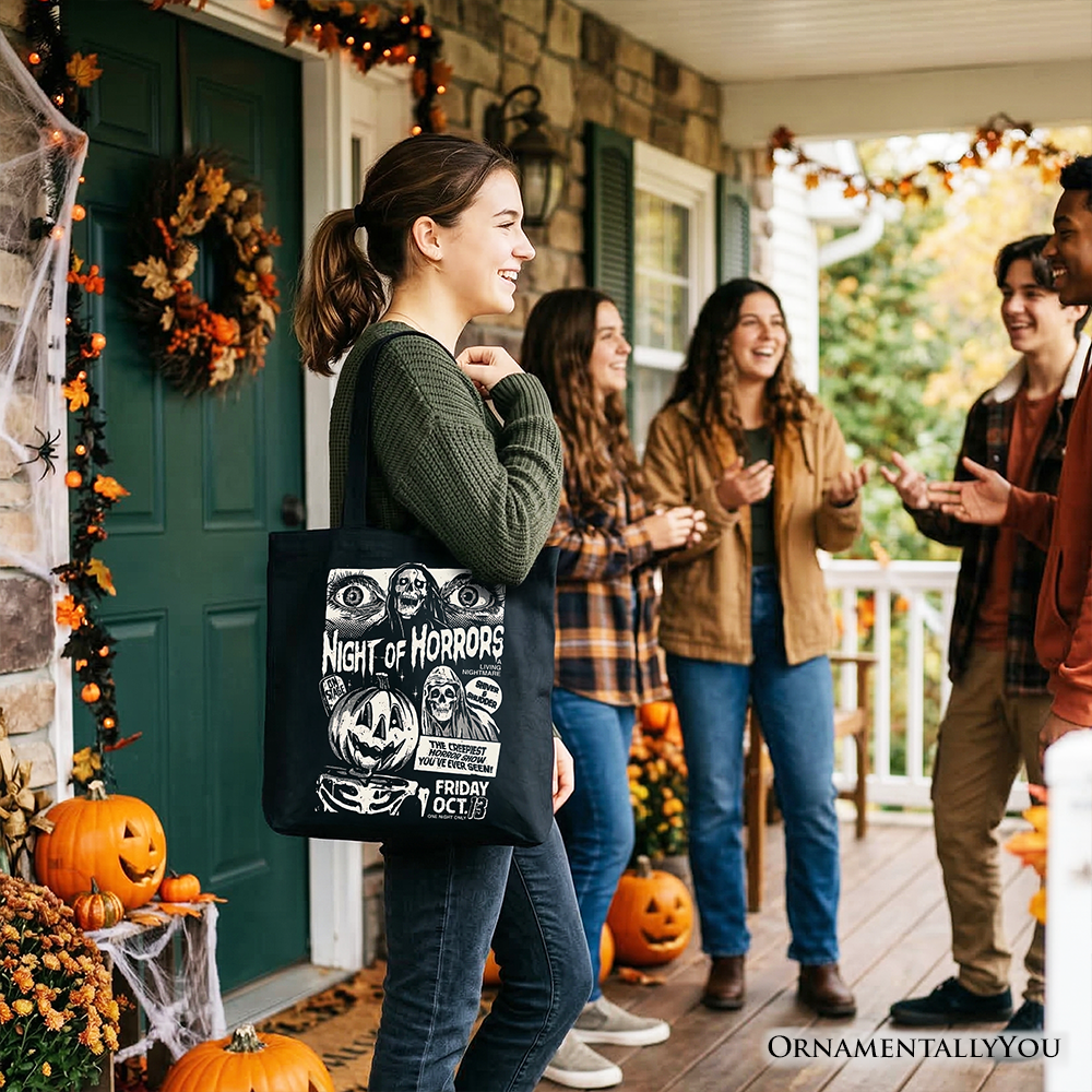 Vintage Horror Movie Poster Tote Bag