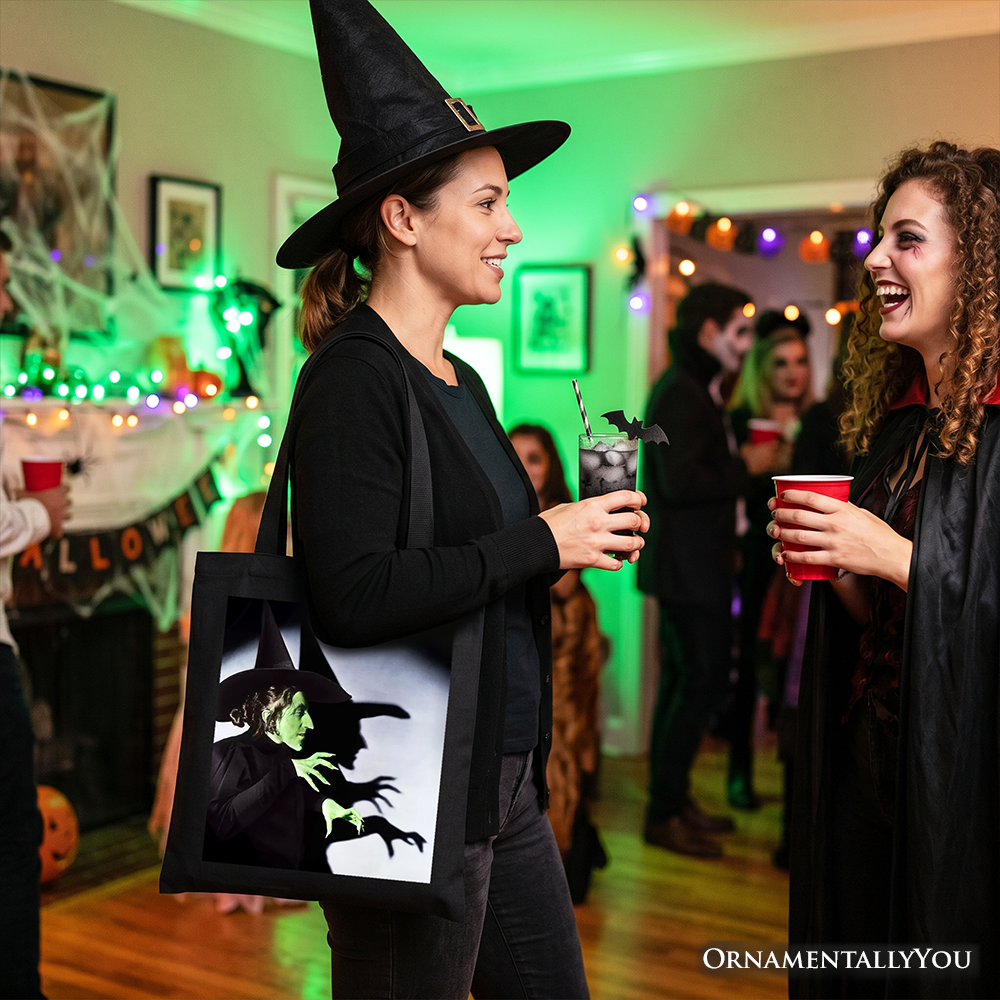 Wicked Witch of the West Graphic Canvas Tote Bag, Wizard of Oz Gift