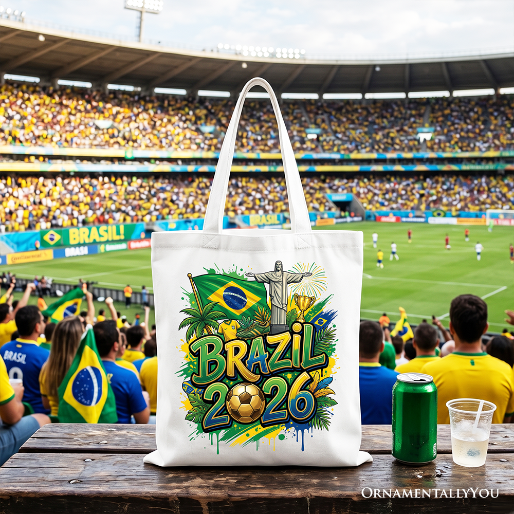 Brazil 2026 Soccer Global Championship Fan Tote Bag Shopper