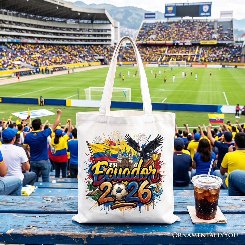 Ecuador 2026 Soccer Cup Global Championship Commemorative Tote Bag