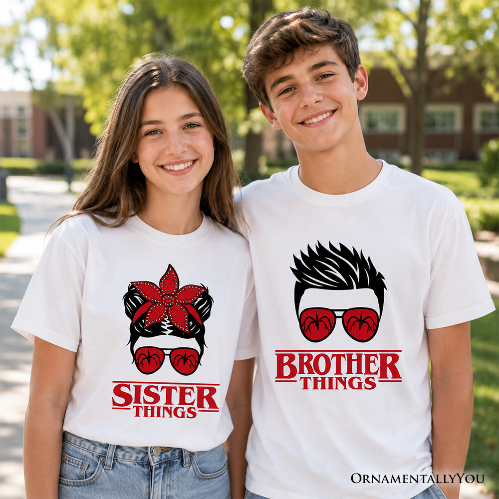 Sister Things Retro Messy Bun Graphic T-Shirt for Kids & Youth