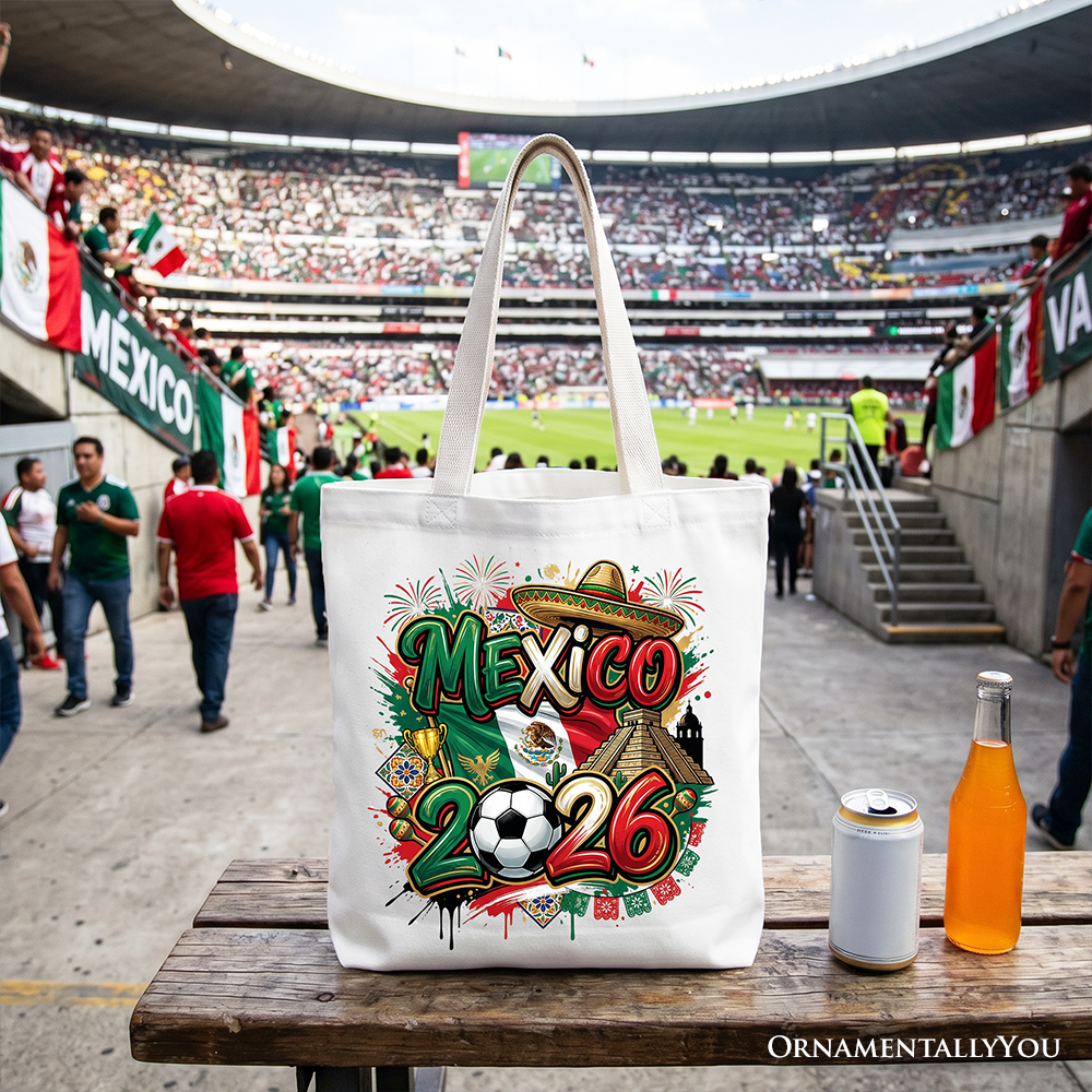 Mexico 2026 Soccer Global Championship Fan Tote Bag Shopper