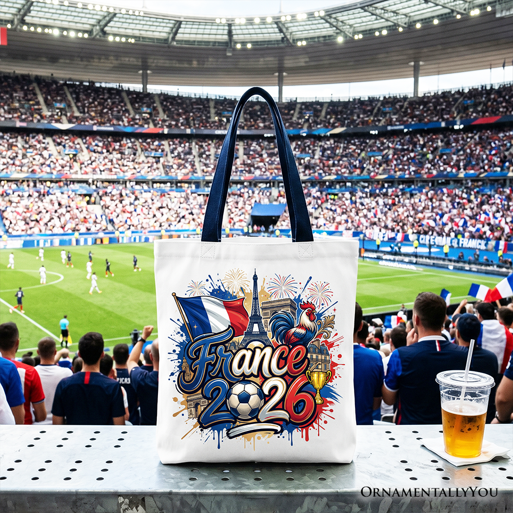 France 2026 Soccer Cup Global Championship Commemorative Tote Bag
