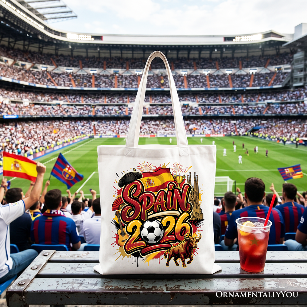 Spain 2026 Soccer World Cup Fan Tote Bag – La Roja Championship Gift