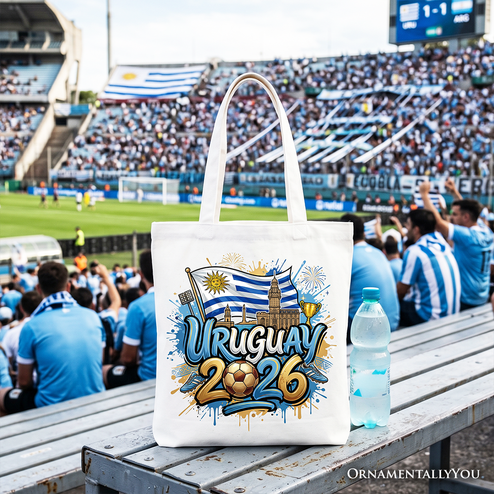 Uruguay 2026 Soccer World Cup Fan Tote Bag – La Celeste Gift Shopper