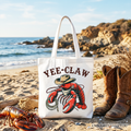 Yee Claw Lobster Cowboy Tote Bag Funny Western Animal Shopper