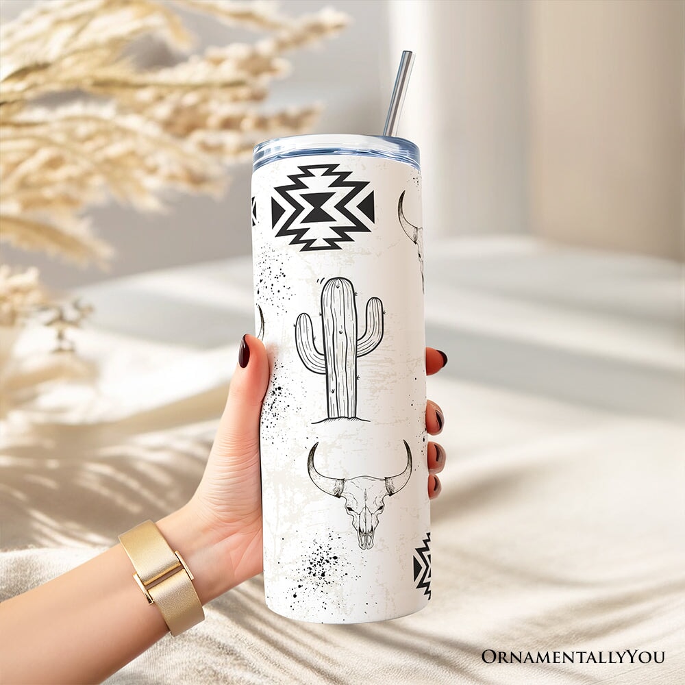 Personalized Aztec Tribal Art 20oz Tumbler Desert Western Gift